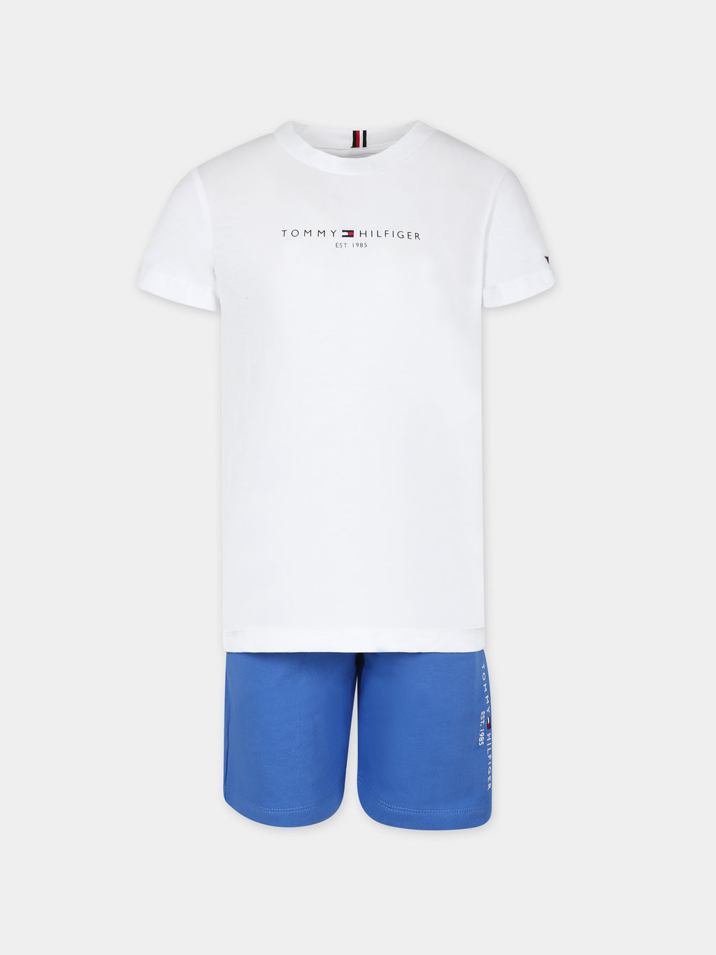 T-shirt blanc pour garçon avec logo